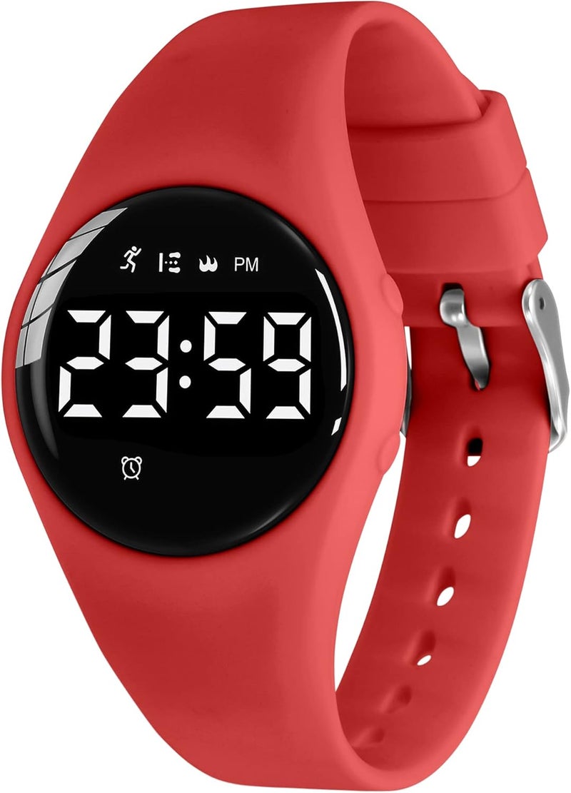 A ALPS Kids Watches for Girls Boys Digital Sport Watch with Step Counter Pedometer Vibration Alarm Clock, No App Waterproof Fitness Tracker Kids Watch Boys Girls Teens Students Ages 5-16 - Image 1